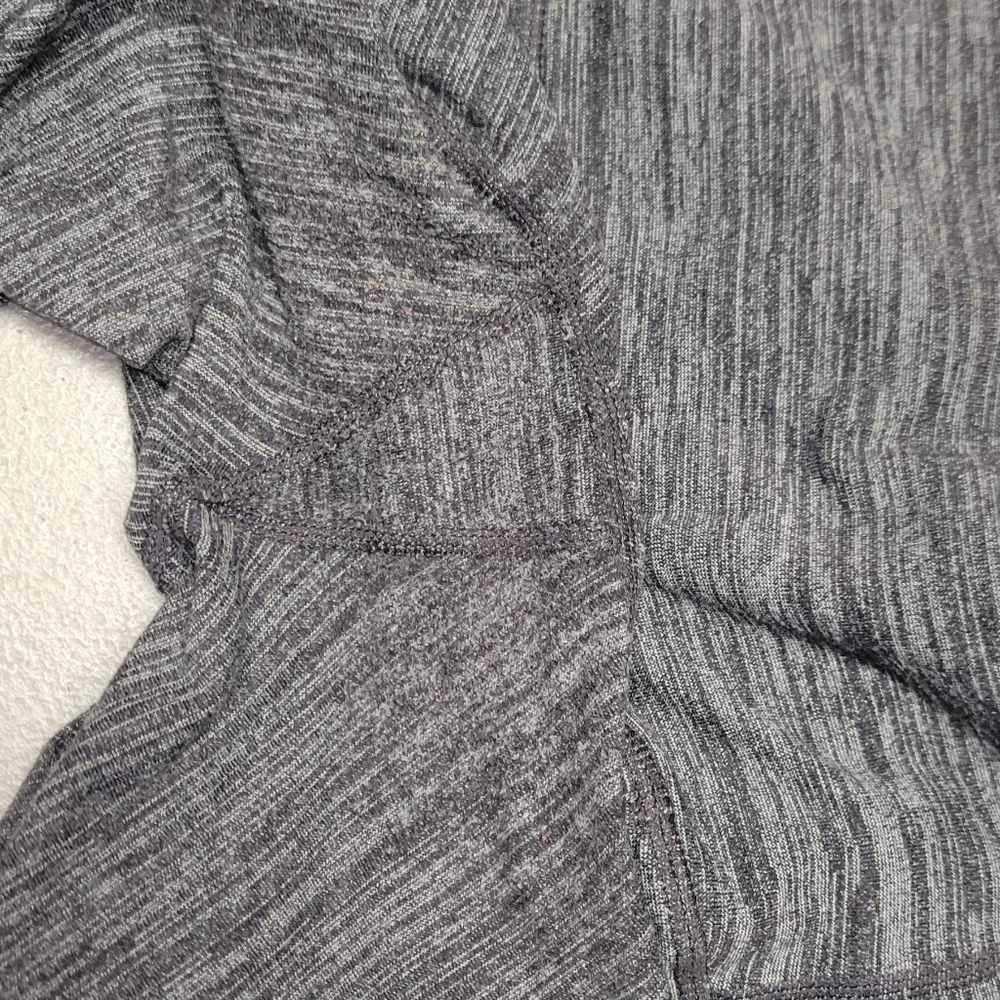 Athleta Womens High Rise Space Dye Leggings Grey Side Pockets Yoga Pants XS - Picture 4 of 10